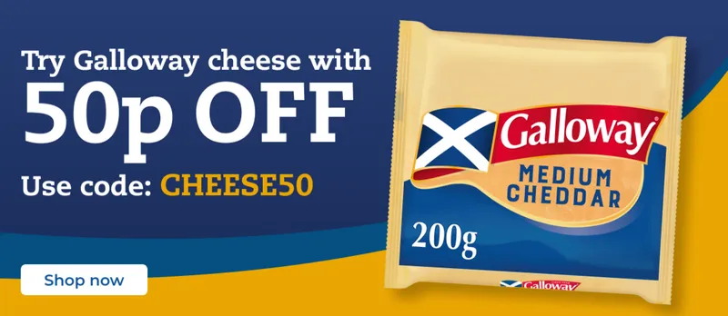 Save 50p on Galloway Cheese