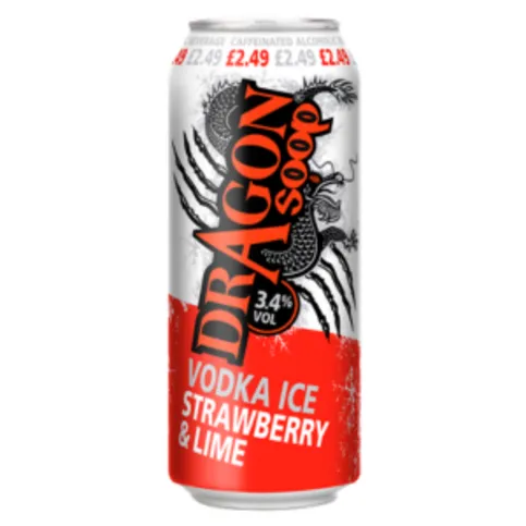 Dragon Soop Vodka Ice Strawberry & Lime