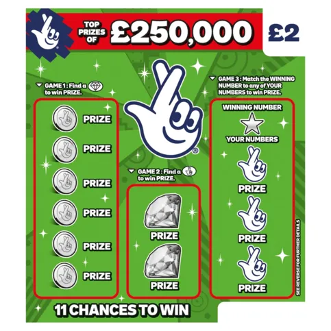£250k Jackpot Scratchcard