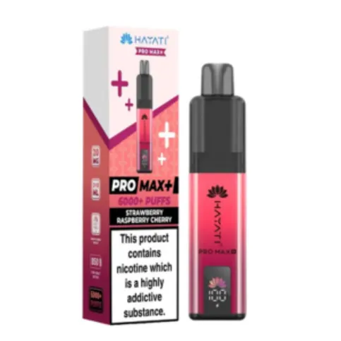Hayati Pro Max + 600 Puffs Strawberry Rasberry Cherry