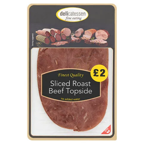 Delicatessen Fine Eating Sliced Roast Beef Topside 70g