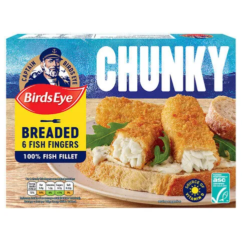 Birds Eye 6 Chunky Breaded Fish Fingers 360g