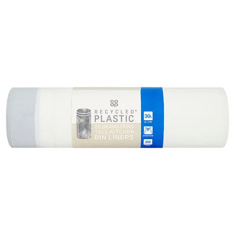 Co-op 20 Drawstring Tall Kitchen Bin Liners
