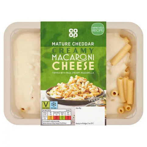 Co-op Mature Cheddar Creamy Macaroni Cheese 400g
