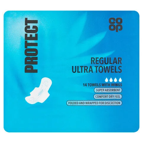 Co-op 14 Protect Regular Ultra Towels with Wings