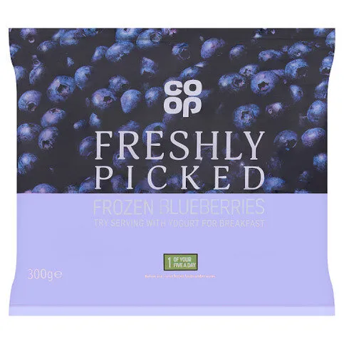 Co-op Freshly Picked Frozen Blueberries 300g