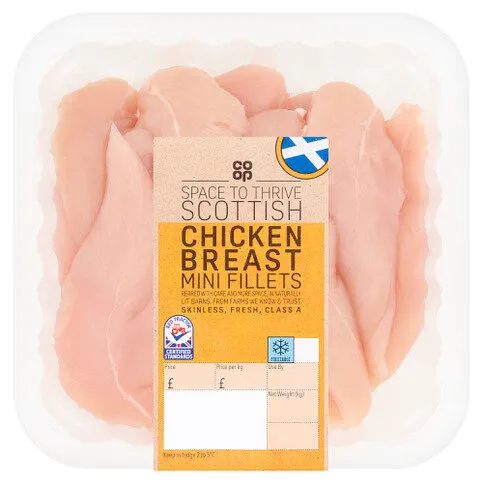 Co-op Space to Thrive Scottish Chicken Breast Mini Fillets 0.400kg