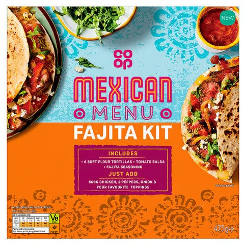 Co-op Mexican Menu Fajita Kit 475g