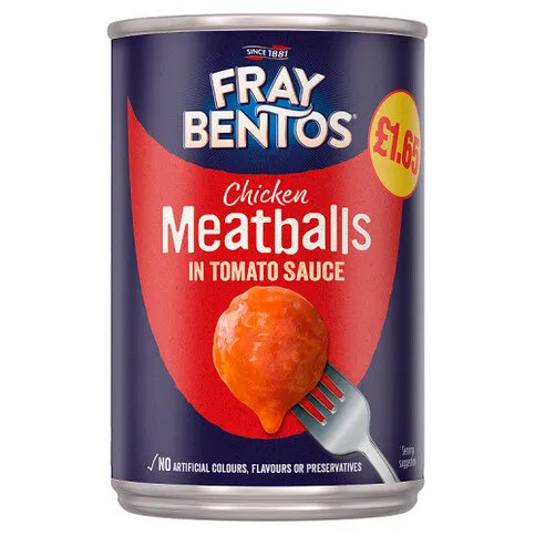 Fray Bentos Chicken Meatballs in Tomato Sauce 380g