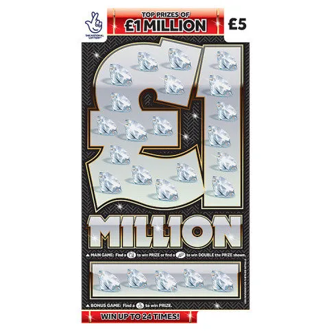 National Lottery £5 £1,000,000 £1 Million Scratchcard Game