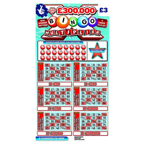 National Lottery Bingo Multiplier Scratchcard Game