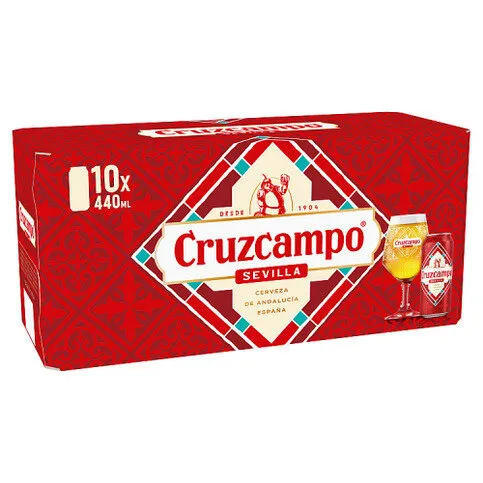 Cruzcampo Sevilla Beer Cans 10 x 440ml