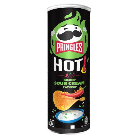 Pringles Hot Kickin Sour Cream Flavour 160g