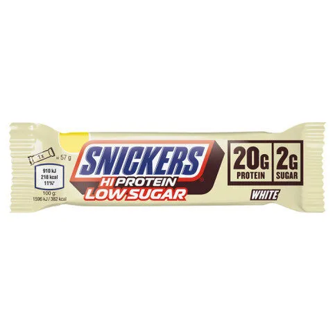 Snickers White Chocolate Low Sugar Protein Bar 57g