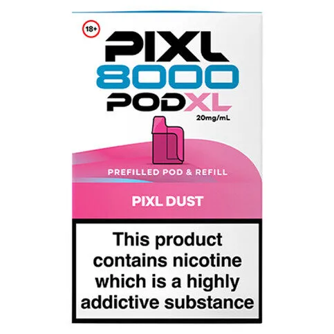 Pixl 8000 Pod XL Pixl Dust Prefilled Pod & Refill 20mg/ml