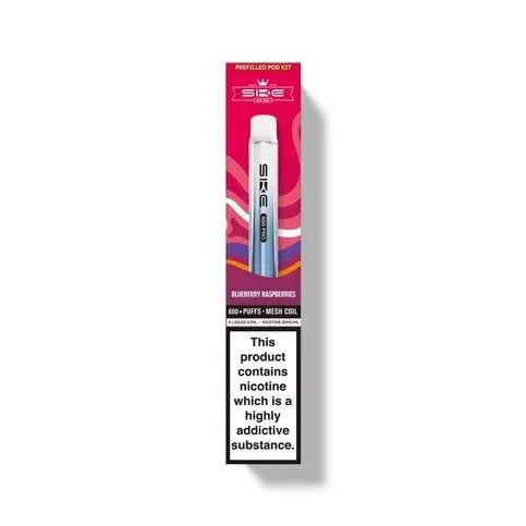 SKE Crystal 600 Prefilled Vape Kit Blue Raspberry