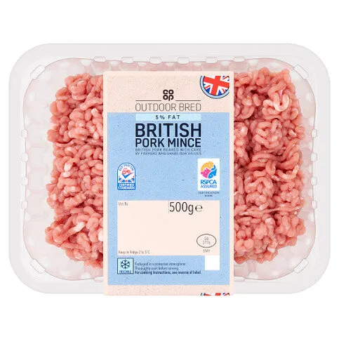 Co-op Outdoor Bred 5% Fat British Pork Mince 500g