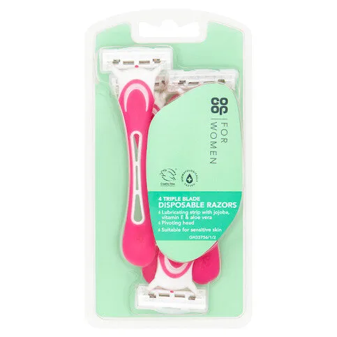 Co-op for Women 4 Triple Blade Disposable Razors