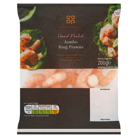 Co-op Irresistible Jumbo King Prawns 200g