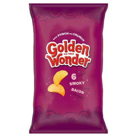 Golden Wonder Smoky Bacon 6 x 25g
