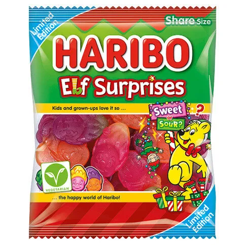 HARIBO Limited Edition Elf Surprises 160g