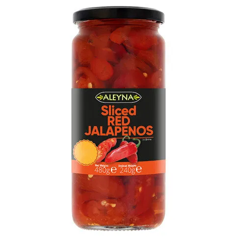 Aleyna Sliced Red Jalapenos 480g