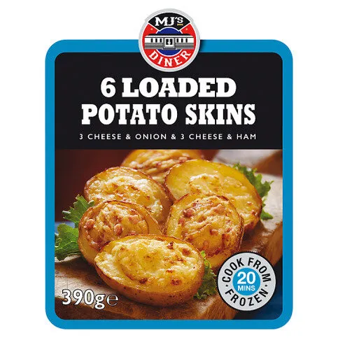 MJ's Diner 6 Loaded Potato Skins 390g