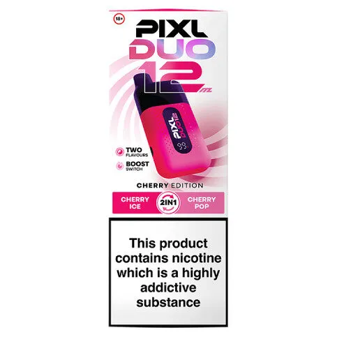 Pixl Duo 12ml Cherry Edition 2 in 1 Cherry Ice, Cherry Pop 20mg/ml