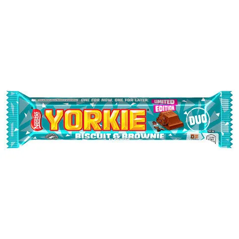 Yorkie Limited Edition Biscuit & Brownie Flavour Duo 66g